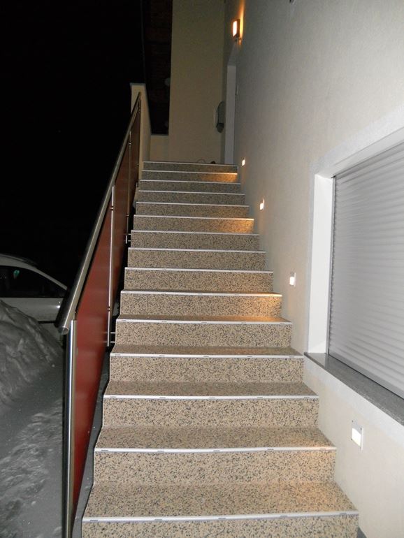 Frostsichere Außentreppe in Tirol