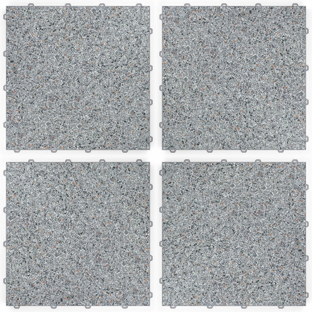 DRAINfloor Klick-Steinteppich 50×50 — Bodensee (2×2 Elemente flach)