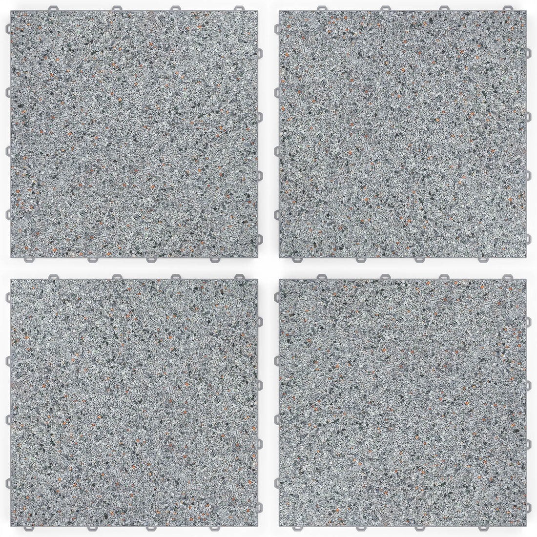 DRAINfloor Klick-Steinteppich 50×50 — Bodensee (2×2 Elemente flach)