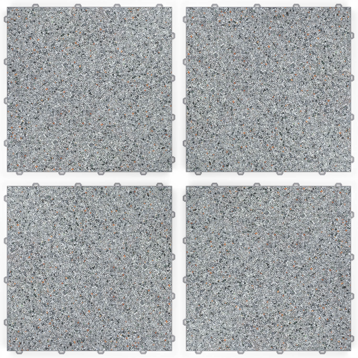 DRAINfloor Klick-Steinteppich 50×50 — Bodensee (2×2 Elemente flach)