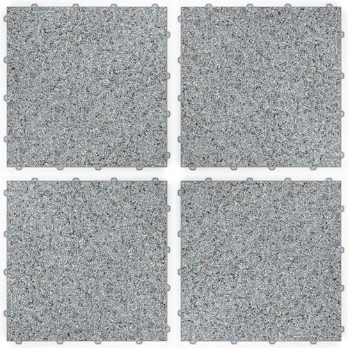 DRAINfloor Klick-Steinteppich 50×50 — Bodensee (2×2 Elemente flach)