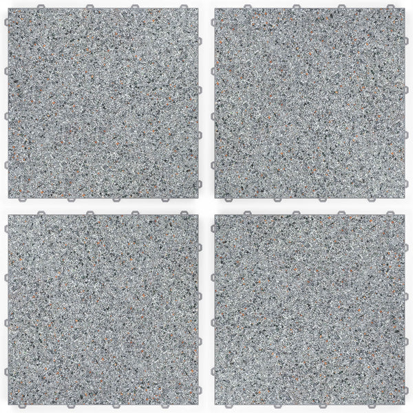 DRAINfloor Klick-Steinteppich 50×50 — Bodensee (2×2 Elemente flach)