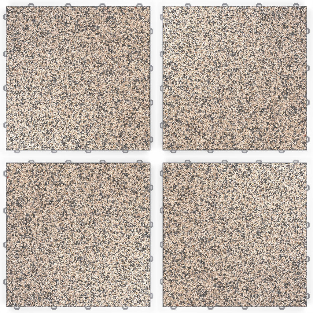DRAINfloor Klick-Steinteppich 50×50 — Himalaya (2×2 Elemente flach)