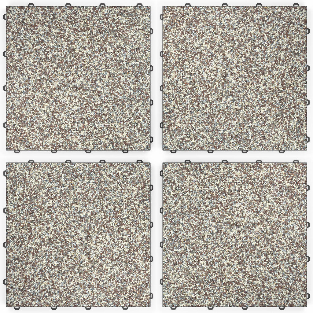 DRAINfloor Klick-Steinteppich 50×50 — Milano (2×2 Elemente flach)