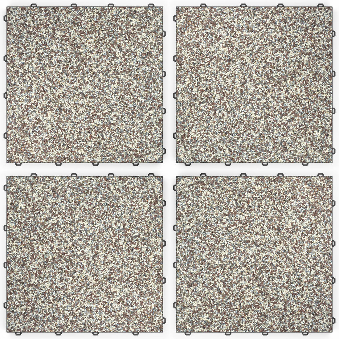 DRAINfloor Klick-Steinteppich 50×50 — Milano (2×2 Elemente flach)