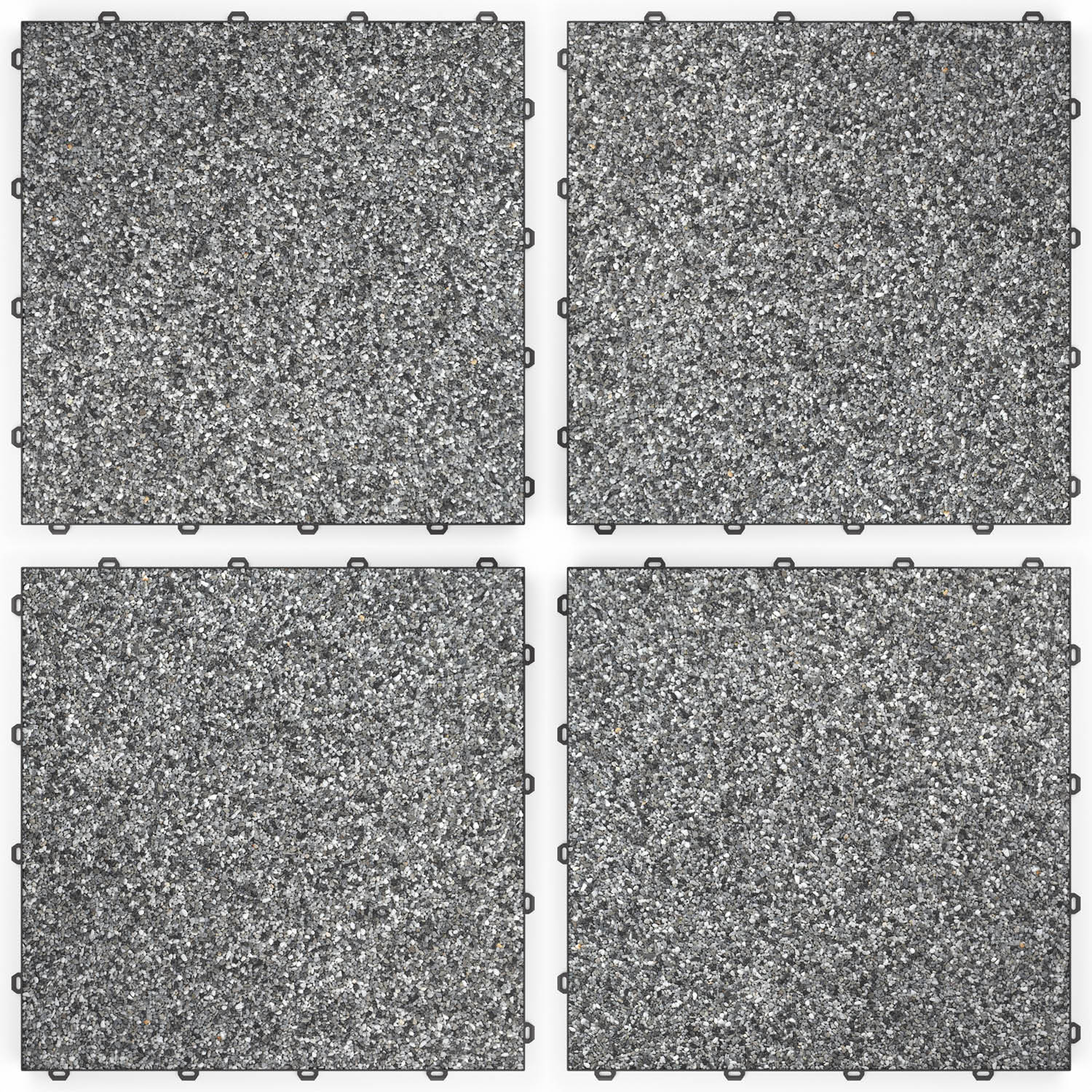 DRAINfloor Klick-Steinteppich 50×50 — Tahiti (2×2 Elemente flach)