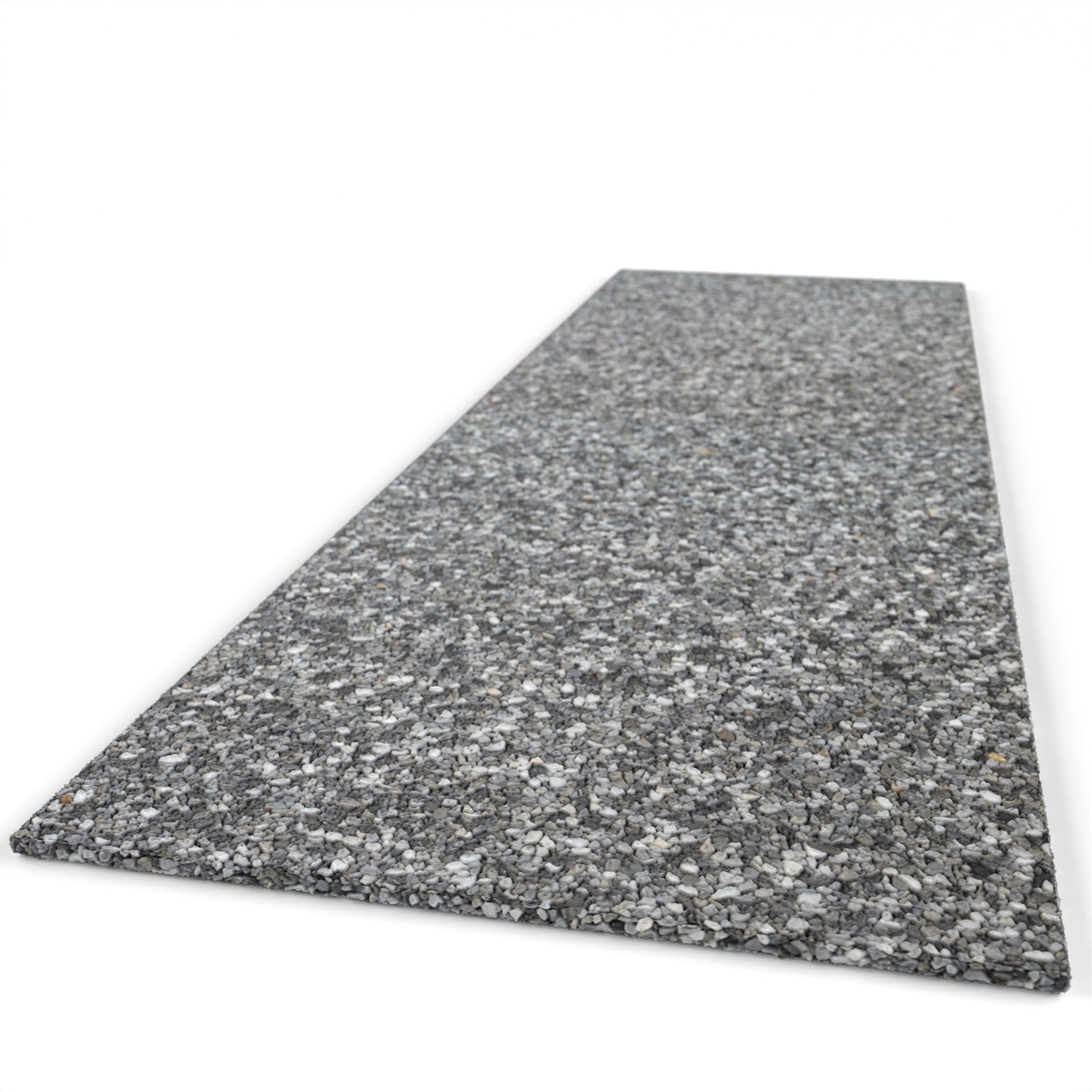 Steinteppich Trittstufe Marmor Tahiti für die Treppe mit den Maßen 100 cm x 30 cm. Die Trittstufe hat einen dunkelgrauen Farbton.