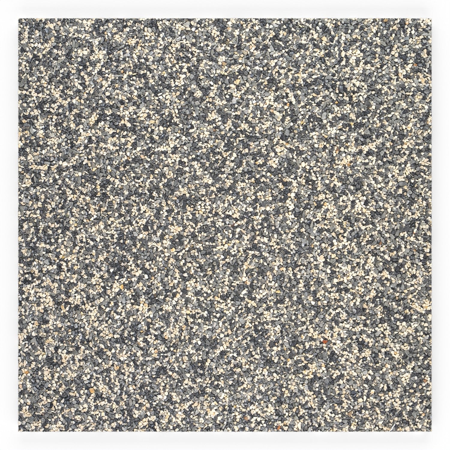 Steinteppich Fliese Marmor Winter Night mit den Maßen 50 cm x 50 cm x 11 mm. Der Steinteppich hat einen grau-beigen Farbton. Die Steinteppich Fliese sieht man in der Vogelperspektive.