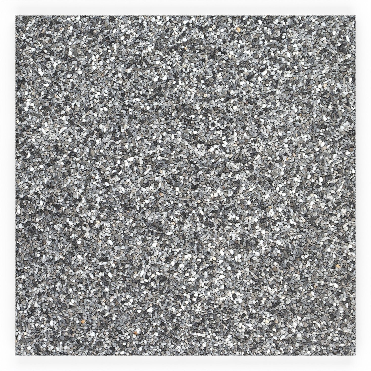 Steinteppich Fliese Marmor Tahiti mit den Maßen 50 cm x 50 cm x 11 mm. Der Steinteppich hat einen dunkelgrauen Farbton. Die Steinteppich Fliese sieht man in der Vogelperspektive.