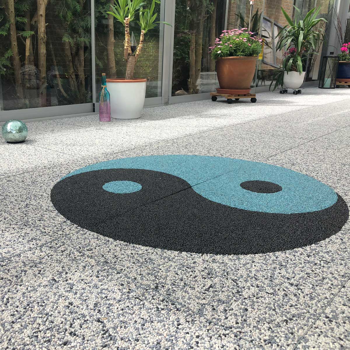 RENOfloor Steinteppich Wohnraum-Projekt — Kundenreferenz