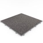 Klick Steinteppich im Format 500 x 500 x 11 mm in der Farbe Marmor Basalt