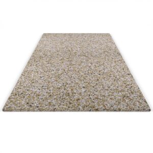 Steinteppich Stufenelement für die Treppe Quarz "Sand" mit den Maßen 100 cm x 50 cm. Die Stellstufe hat einen gelb-weißen Farbton.