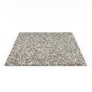 Steinteppich Fliese Marmor Milano mit den Maßen 50 cm x 50 cm x 11 mm. Der Steinteppich hat einen braun-beigen Farbton. Die Steinteppich Fliese sieht man in der frontalen Ansicht.